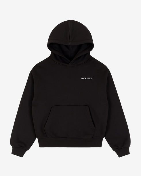 Sportfeld Midweight Boxed Hoodie - black